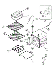08 - Oven parts for Jenn-Air Oven WM30460B from AppliancePartsPros.com
