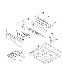 03 - Control Panel parts for Jenn-Air Oven W2720W-C from AppliancePartsPros.com