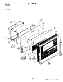 04 - Door parts for Jenn-Air Oven 21238 from AppliancePartsPros.com