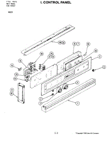 04 - Control Panel parts for Jenn-Air Oven W123 from AppliancePartsPros.com