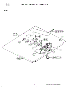 06 - Internal Controls parts for Jenn-Air Oven W146 from AppliancePartsPros.com