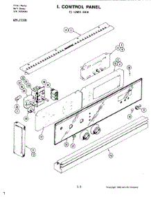 07 - Control Panel (Lower) parts for Jenn-Air Oven 21336 from AppliancePartsPros.com