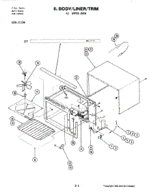 03 - Body parts for Jenn-Air Oven 21336 from AppliancePartsPros.com