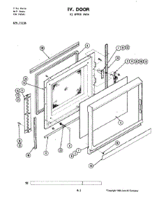 10 - Door (Upper) parts for Jenn-Air Oven 21336 from AppliancePartsPros.com