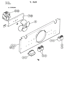 06 - Fan-Cooling parts for Jenn-Air Oven W188 from AppliancePartsPros.com