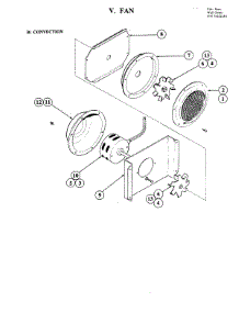 05 - Fan-Convection parts for Jenn-Air Oven W188 from AppliancePartsPros.com