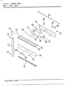 02 - Control Panel (Blk) parts for Jenn-Air Oven W130-C from AppliancePartsPros.com