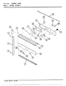 02 - Control Panel (Wht) parts for Jenn-Air Oven W130W from AppliancePartsPros.com