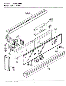 03 - Control Panel parts for Jenn-Air Oven W106W from AppliancePartsPros.com