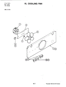 03 - Cooling Fan parts for Jenn-Air Oven 21239 from AppliancePartsPros.com