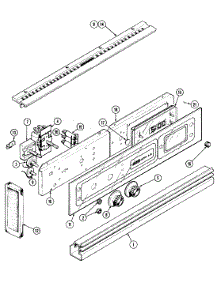 04 - Control Panel parts for Jenn-Air Oven W122 from AppliancePartsPros.com