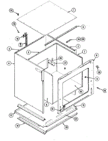 03 - Body parts for Jenn-Air Oven W122 from AppliancePartsPros.com