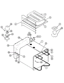 07 - Oven Liner parts for Jenn-Air Oven W122 from AppliancePartsPros.com