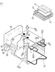 Oven Liner parts for Jenn-Air Oven 21138 from AppliancePartsPros.com