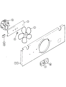 Cooling Fan parts for Jenn-Air Oven 21138 from AppliancePartsPros.com