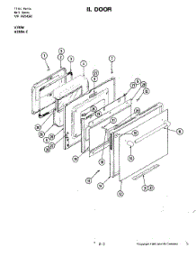 03 - Door (W198w-C) parts for Jenn-Air Oven W198W-C from AppliancePartsPros.com