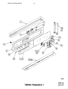 03 - Control Panel parts for Jenn-Air Oven W104 from AppliancePartsPros.com