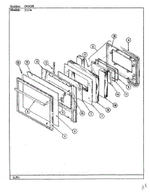 03 - Door parts for Jenn-Air Oven 21136 from AppliancePartsPros.com
