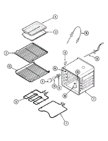 08 - Oven parts for Jenn-Air Oven WM27460W from AppliancePartsPros.com