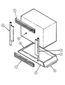 13 - Trim-Microwave (M167) parts for Jenn-Air Oven WM2750B from AppliancePartsPros.com