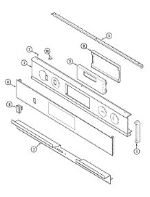 02 - Control Panel parts for Jenn-Air Oven WM27160W from AppliancePartsPros.com