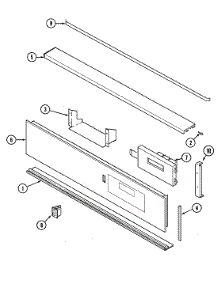 02 - Control Panel parts for Jenn-Air Oven W132B from AppliancePartsPros.com