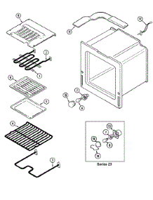 05 - Oven parts for Jenn-Air Oven W132B from AppliancePartsPros.com