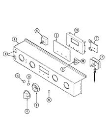 05 - Control Panel parts for Jenn-Air Oven WW27210PR from AppliancePartsPros.com