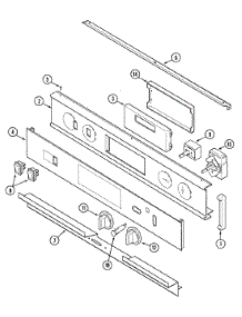 02 - Control Panel parts for Jenn-Air Oven WW27110W from AppliancePartsPros.com