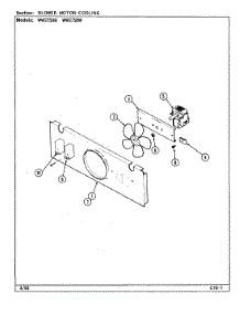 02 - Blower Motor (Cooling) parts for Jenn-Air Oven WW2750W from AppliancePartsPros.com