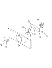 02 - Blower Motor-Cooling parts for Jenn-Air Oven WW2460B from AppliancePartsPros.com