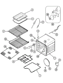 05 - Oven parts for Jenn-Air Oven JEW9627AAW from AppliancePartsPros.com