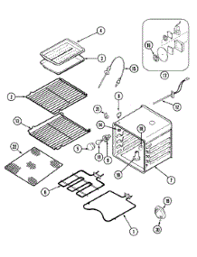 05 - Oven parts for Jenn-Air Oven JEW9527AAW from AppliancePartsPros.com