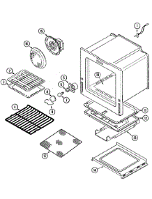 06 - Oven / Base parts for Jenn-Air Oven JGW9130ADB from AppliancePartsPros.com