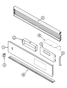 02 - Control Panel parts for Jenn-Air Oven JGW9130ADW from AppliancePartsPros.com