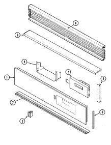 02 - Control Panel parts for Jenn-Air Oven WG30100B from AppliancePartsPros.com
