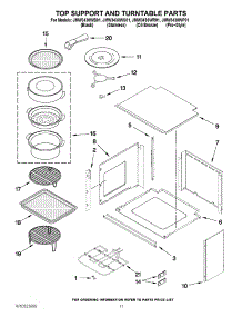 08 - Top Support And Turntable Parts parts for Maytag Oven JMW3430WR01 from AppliancePartsPros.com
