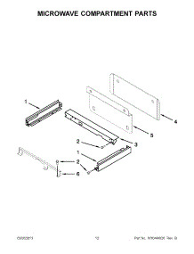 06 - Microwave Compartment Parts parts for Jenn-Air Oven JMW2427WW01 from AppliancePartsPros.com