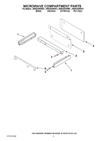 06 - Microwave Compartment Parts parts for Maytag Oven JMW3430WB01 from AppliancePartsPros.com