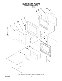 02 - Oven Door Parts parts for Maytag Oven JMW8530DAW29 from AppliancePartsPros.com