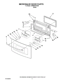 07 - Microwave Door Parts parts for Maytag Oven JMW8530DAW29 from AppliancePartsPros.com
