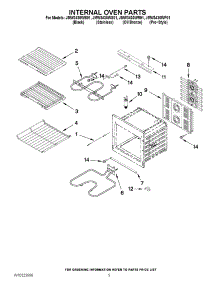 03 - Internal Oven Parts parts for Maytag Oven JMW3430WS01 from AppliancePartsPros.com