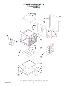 02 - Lower Oven Parts parts for Maytag Oven JJW9830DDR17 from AppliancePartsPros.com