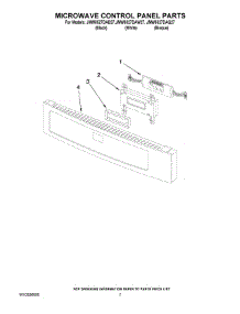 05 - Microwave Control Panel Parts parts for Maytag Oven JMW8527DAB27 from AppliancePartsPros.com