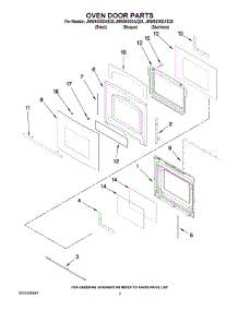 02 - Oven Door Parts parts for Maytag Oven JMW8530DAS28 from AppliancePartsPros.com