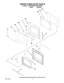 03 - Upper Oven Door Parts parts for Maytag Oven JJW9630DDB32 from AppliancePartsPros.com