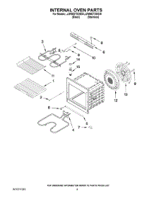 05 - Internal Oven Parts parts for Maytag Oven JJW9827DDB30 from AppliancePartsPros.com