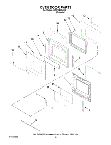 02 - Oven Door Parts parts for Maytag Oven JMW9527DAS30 from AppliancePartsPros.com