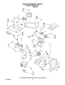 09 - Oven Interior Parts parts for Maytag Oven JMW9527DAS30 from AppliancePartsPros.com