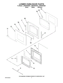 04 - Lower Oven Door Parts parts for Maytag Oven JJW8630DDS30 from AppliancePartsPros.com